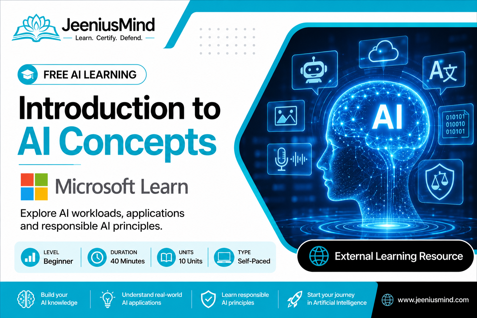 Microsoft Introduction to AI Concepts (Free)
